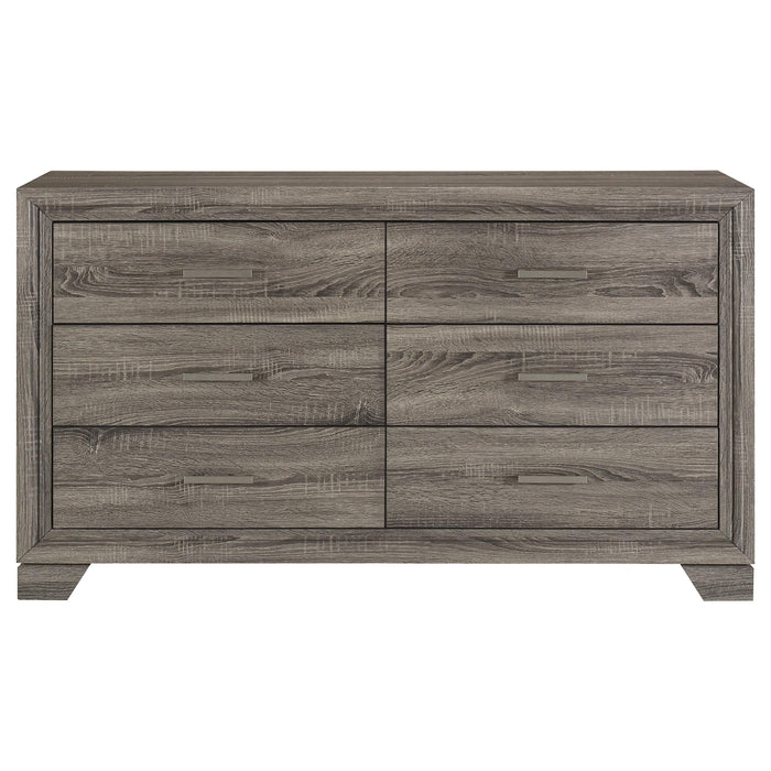 Wright California King Bedroom Set Brown Oak - Casa Morelos / Coahuila Furniture (Oklahoma City, OK)