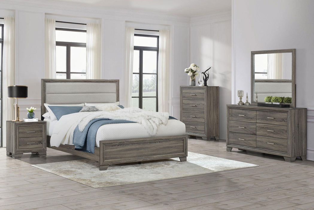 Wright California King Bedroom Set Brown Oak - Casa Morelos / Coahuila Furniture (Oklahoma City, OK)