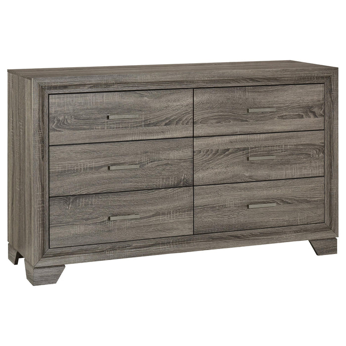 Wright California King Bedroom Set Brown Oak - Casa Morelos / Coahuila Furniture (Oklahoma City, OK)