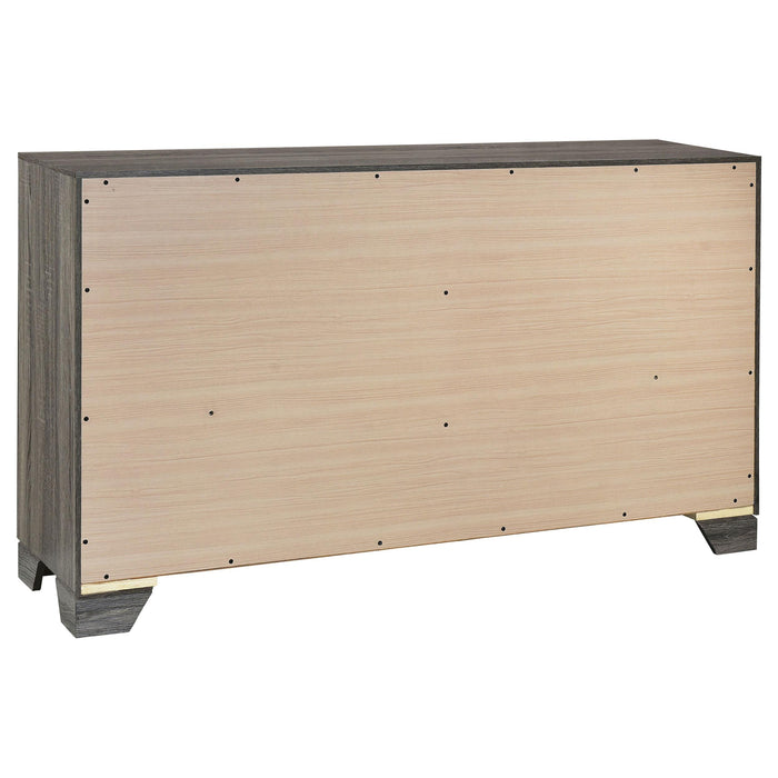 Wright California King Bedroom Set Brown Oak - Casa Morelos / Coahuila Furniture (Oklahoma City, OK)