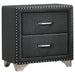 Melody 2-drawer Upholstered Nightstand Grey - Casa Morelos / Coahuila Furniture (Oklahoma City, OK)