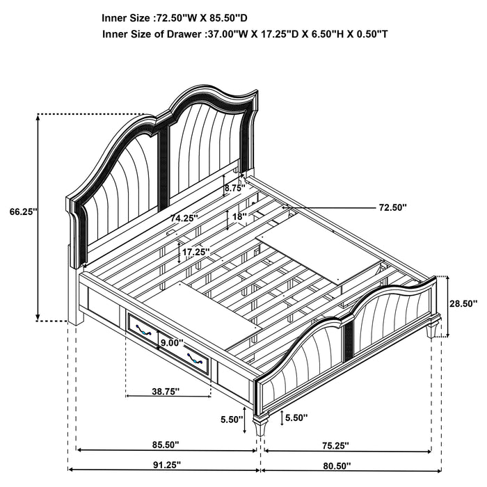 Evangeline 4 & 5 Piece Bedroom Set - Casa Morelos / Coahuila Furniture (Oklahoma City, OK)