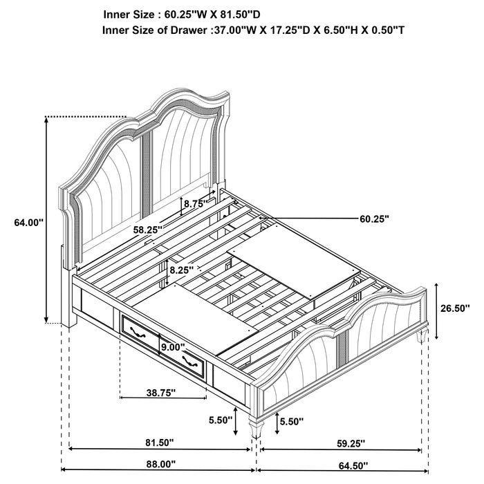 Evangeline 4 & 5 Piece Bedroom Set - Casa Morelos / Coahuila Furniture (Oklahoma City, OK)