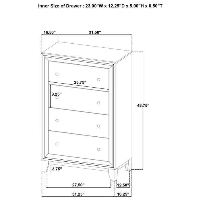Welsley 4 & 5 PieceBedroom Set - Casa Morelos / Coahuila Furniture (Oklahoma City, OK)