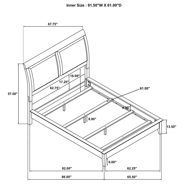 Bexhill 4 & 5 Piece Bedroom Set King, Cal.King, & Queen - Casa Morelos / Coahuila Furniture (Oklahoma City, OK)