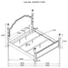 Andover 4 & 5 Piece Bedroom Set King, Queen, & Cal.King - Casa Morelos / Coahuila Furniture (Oklahoma City, OK)