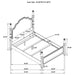 Andover 4 & 5 Piece Bedroom Set King, Queen, & Cal.King - Casa Morelos / Coahuila Furniture (Oklahoma City, OK)