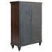 Andover 6-drawer Tempered Glass Door Chest Dark Oak - Casa Morelos / Coahuila Furniture (Oklahoma City, OK)