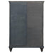 Andover 6-drawer Tempered Glass Door Chest Dark Oak - Casa Morelos / Coahuila Furniture (Oklahoma City, OK)