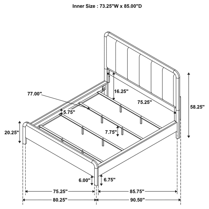 Amsbury California King, E.King, & Queen Bed - Casa Morelos / Coahuila Furniture (Oklahoma City, OK)