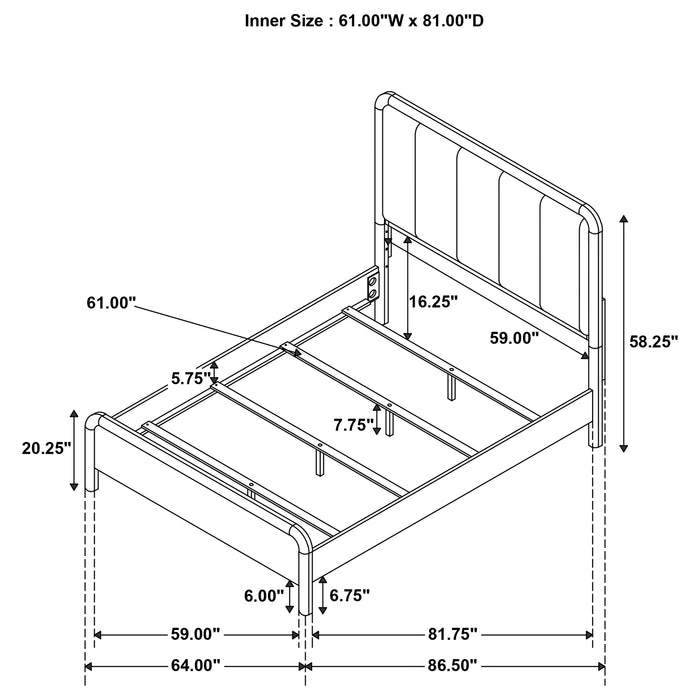 Amsbury California King, E.King, & Queen Bed - Casa Morelos / Coahuila Furniture (Oklahoma City, OK)