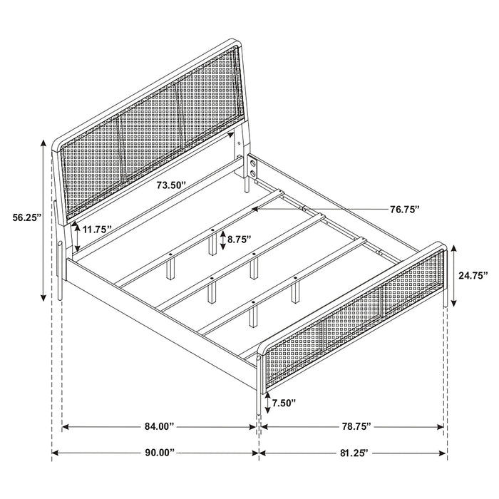Arini Upholstered Panel Bed - Casa Morelos / Coahuila Furniture (Oklahoma City, OK)