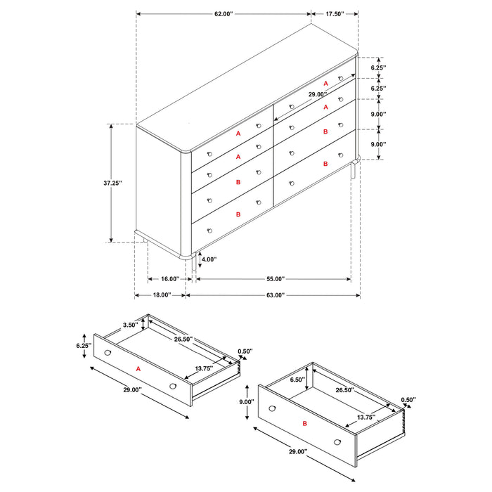 Arini Dressers - Casa Morelos / Coahuila Furniture (Oklahoma City, OK)