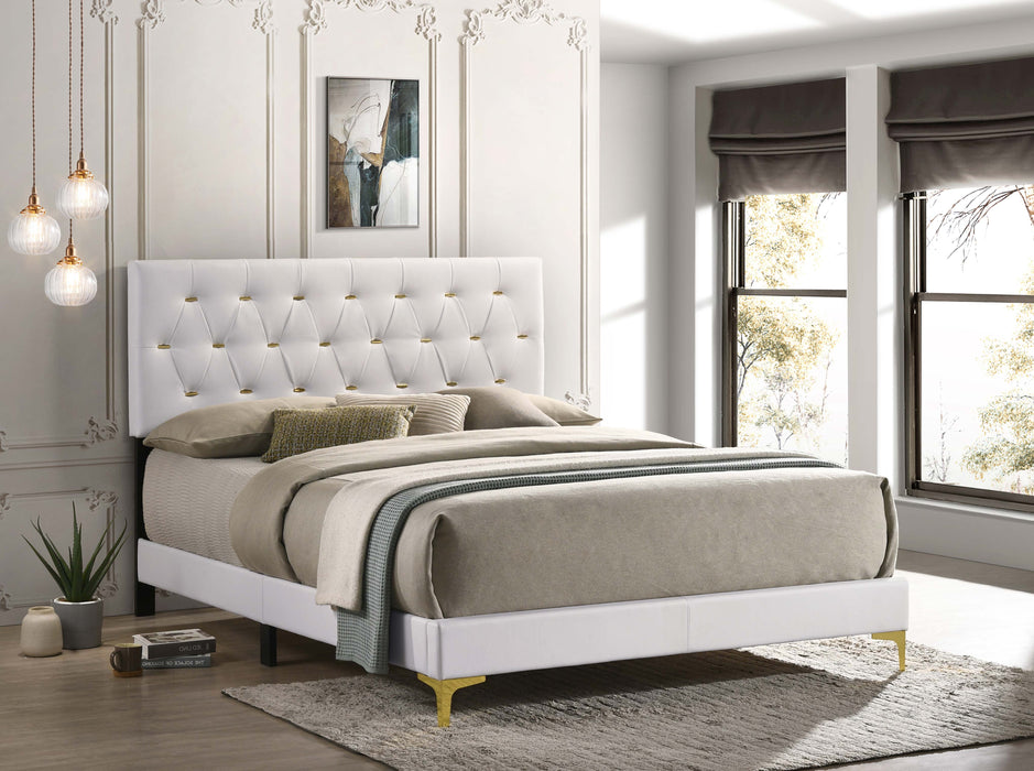 Kendall Panel Bed E.King, & Queen Black & White - Casa Morelos / Coahuila Furniture (Oklahoma City, OK)