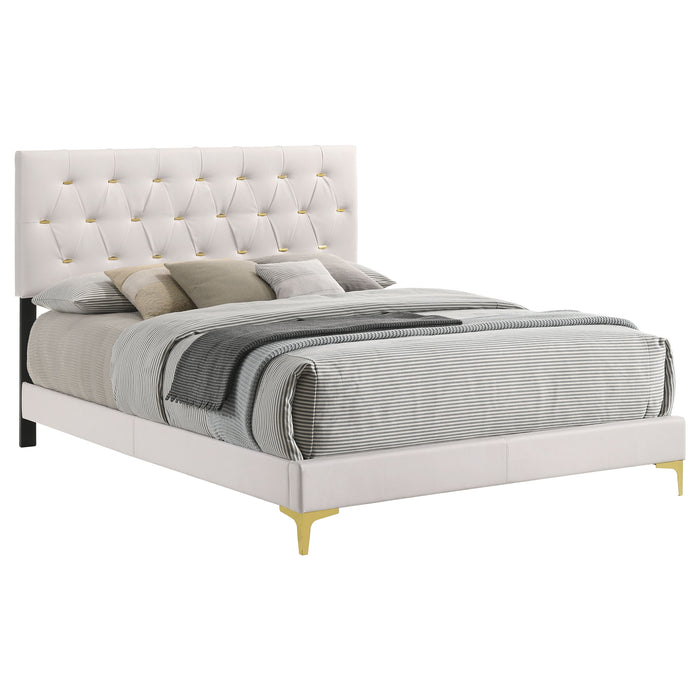 Kendall Panel Bed E.King, & Queen Black & White - Casa Morelos / Coahuila Furniture (Oklahoma City, OK)