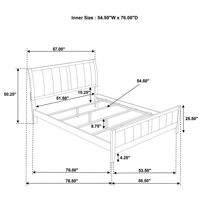 Wilkes 4 & 5 Piece E.King, Queen, Twin, & Full Bedroom Set - Casa Morelos / Coahuila Furniture (Oklahoma City, OK)