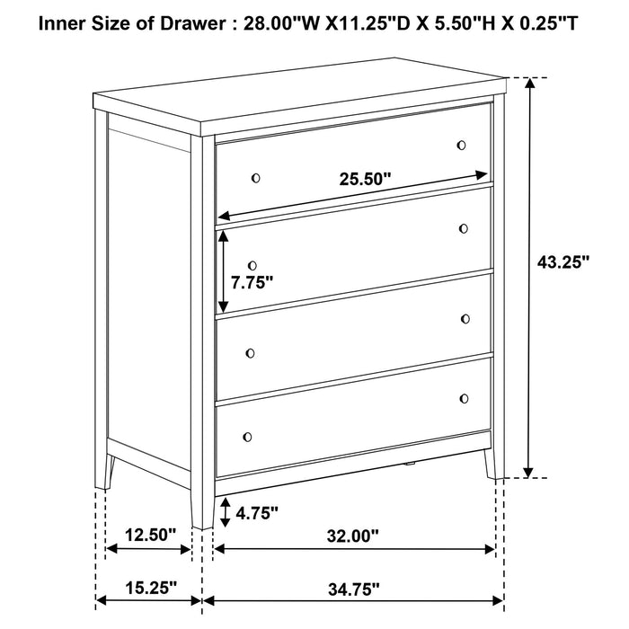 Wilkes 4 & 5 Piece E.King, Queen, Twin, & Full Bedroom Set - Casa Morelos / Coahuila Furniture (Oklahoma City, OK)