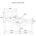 Wilkes 4 & 5 Piece E.King, Queen, Twin, & Full Bedroom Set - Casa Morelos / Coahuila Furniture (Oklahoma City, OK)