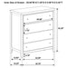 Wilkes 4 & 5 Piece E.King, Queen, Twin, & Full Bedroom Set - Casa Morelos / Coahuila Furniture (Oklahoma City, OK)