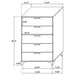 Kendall 5 Pc Eastren King Bedroom Set - Casa Morelos / Coahuila Furniture (Oklahoma City, OK)