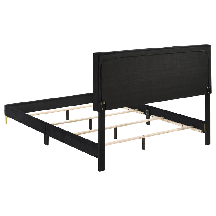 Kendall Panel Bed E.King, & Queen Black & White - Casa Morelos / Coahuila Furniture (Oklahoma City, OK)