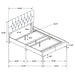 Kendall Panel Bed E.King, & Queen Black & White - Casa Morelos / Coahuila Furniture (Oklahoma City, OK)