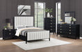 Brookmead 60-inch Upholstered Bed Black - Casa Morelos / Coahuila Furniture (Oklahoma City, OK)