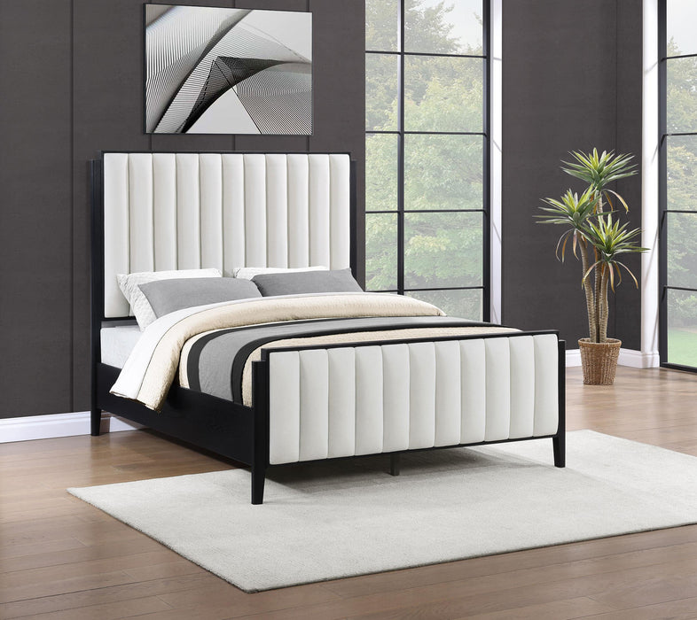 Brookmead 60-inch Upholstered Bed Black - Casa Morelos / Coahuila Furniture (Oklahoma City, OK)