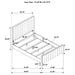 Brookmead 60-inch Upholstered Bed Black - Casa Morelos / Coahuila Furniture (Oklahoma City, OK)