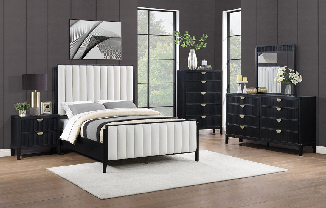 Brookmead 60-inch Upholstered Bed Black - Casa Morelos / Coahuila Furniture (Oklahoma City, OK)