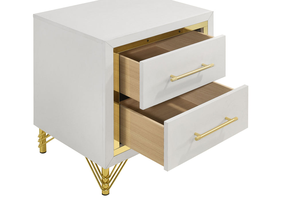Lucia 4 & 5 Piece Bedroom Set King & Queen Beige & Grey - Casa Morelos / Coahuila Furniture (Oklahoma City, OK)
