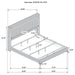 Lucia 4 & 5 Piece Bedroom Set King & Queen Beige & Grey - Casa Morelos / Coahuila Furniture (Oklahoma City, OK)