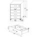 Lucia 4 & 5 Piece Bedroom Set King & Queen Beige & Grey - Casa Morelos / Coahuila Furniture (Oklahoma City, OK)