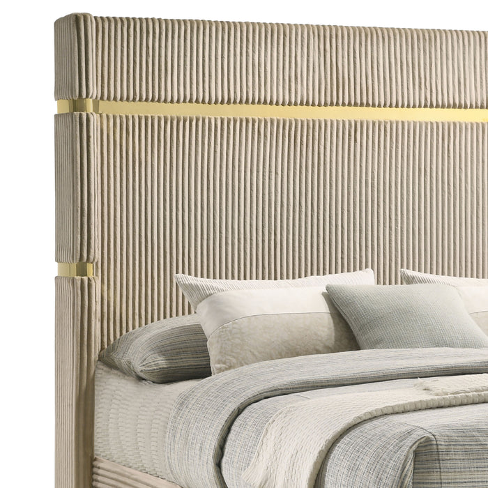 Lucia Eastern King & Queen Bed Beige & Grey - Casa Morelos / Coahuila Furniture (Oklahoma City, OK)