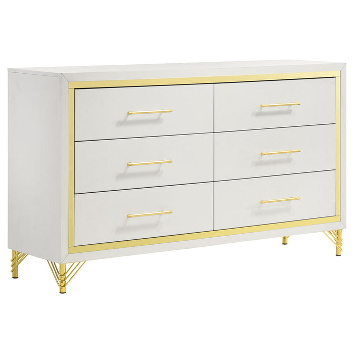 Lucia 4 & 5 Piece Bedroom Set King & Queen Beige & Grey - Casa Morelos / Coahuila Furniture (Oklahoma City, OK)