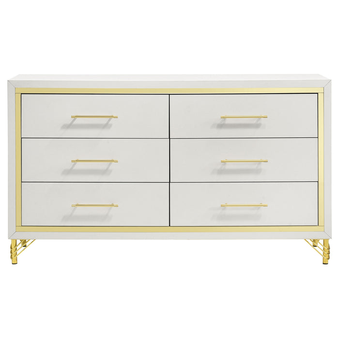 Lucia 4 & 5 Piece Bedroom Set King & Queen Beige & Grey - Casa Morelos / Coahuila Furniture (Oklahoma City, OK)