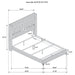 Lucia 4 & 5 Piece Bedroom Set King & Queen Beige & Grey - Casa Morelos / Coahuila Furniture (Oklahoma City, OK)