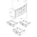 Celina 4 & 5 Piece Bedroom Set King & Queen - Casa Morelos / Coahuila Furniture (Oklahoma City, OK)