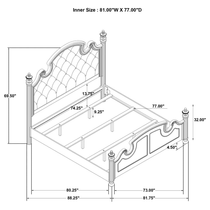 Celina 4 & 5 Piece Bedroom Set King & Queen - Casa Morelos / Coahuila Furniture (Oklahoma City, OK)