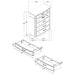 Celina 4 & 5 Piece Bedroom Set King & Queen - Casa Morelos / Coahuila Furniture (Oklahoma City, OK)