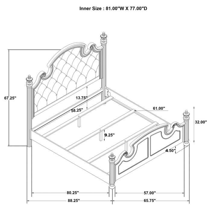 Celina 4 & 5 Piece Bedroom Set King & Queen - Casa Morelos / Coahuila Furniture (Oklahoma City, OK)