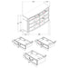 Celina 4 & 5 Piece Bedroom Set King & Queen - Casa Morelos / Coahuila Furniture (Oklahoma City, OK)