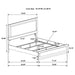 Caraway 4 Pc & Pc E.King, Cal.King, & Queen Bedroom Set Black & White - Casa Morelos / Coahuila Furniture (Oklahoma City, OK)
