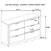 Caraway 4 Pc & Pc E.King, Cal.King, & Queen Bedroom Set Black & White - Casa Morelos / Coahuila Furniture (Oklahoma City, OK)