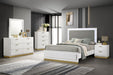 Caraway 4 Pc & Pc E.King, Cal.King, & Queen Bedroom Set Black & White - Casa Morelos / Coahuila Furniture (Oklahoma City, OK)
