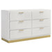 Caraway 4 Pc & Pc E.King, Cal.King, & Queen Bedroom Set Black & White - Casa Morelos / Coahuila Furniture (Oklahoma City, OK)