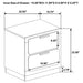 Caraway 4 Pc & Pc E.King, Cal.King, & Queen Bedroom Set Black & White - Casa Morelos / Coahuila Furniture (Oklahoma City, OK)