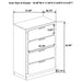 Caraway 4 Pc & Pc E.King, Cal.King, & Queen Bedroom Set Black & White - Casa Morelos / Coahuila Furniture (Oklahoma City, OK)