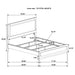 Caraway 4 Pc & Pc E.King, Cal.King, & Queen Bedroom Set Black & White - Casa Morelos / Coahuila Furniture (Oklahoma City, OK)