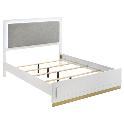Caraway California King, E.King, & Queen Bed Black & White - Casa Morelos / Coahuila Furniture (Oklahoma City, OK)